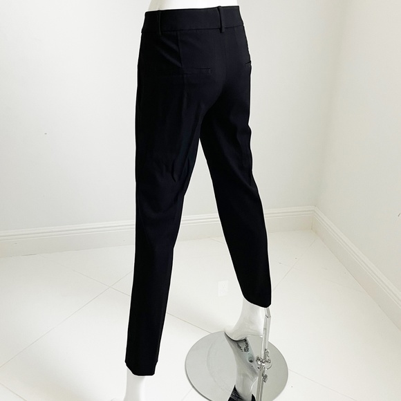 Helmut Lang Pants Skinny Fit Black Wool Blend Cigarette Style Size 2 - Picture 7 of 9